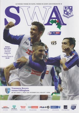 Tranmere Rovers v Gillingham Match Programme 2013-12-20